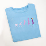 Custom Women's Fitted Medical T-Shirt Sky Blue