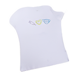 Women's Fitted T-Shirt Plants White 100% Cotton