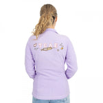 Personalised Custom Name Women Fleece Jacket Sweet Lavender Design 1 Healthcare Work Uniform TCAE Polar