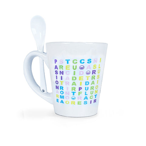 Word Search Cup with Spoon