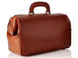 Italian Simulated Leather Doctors Medical Bag TEXAS SKAY Cognac