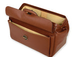 Italian Simulated Leather Doctors Medical Bag SUPERTEXAS SKAY Cognac