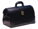 Italian Prime Leather Doctors Medical Bag SUPERTEXAS Black