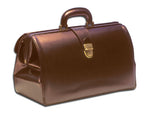 Italian Prime Leather Doctors Medical Bag SUPERTEXAS Chestnut