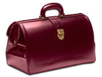 Italian Prime Leather Doctors Medical Bag SUPERTEXAS Bordeaux