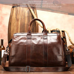 Smooth Leather Vintage Doctors Bag Travel Bag Unisex