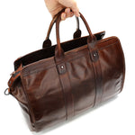 Smooth Leather Vintage Doctors Bag Travel Bag Unisex