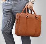 Doctors Handbag Genuine Leather Shoulder Laptop Briefcase