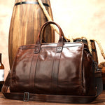 Smooth Leather Vintage Doctors Bag Travel Bag Unisex