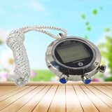 Metal Digital Timer Sports Stopwatch Water Resistant Memory Counter Antimagnetic