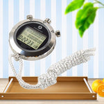 Metal Digital Timer Sports Stopwatch Water Resistant Memory Counter Antimagnetic