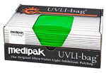 UVLI Slit-Top Covers for 1-liter IV Bags (1000 ml) Green 6 in x 14 in (15,2 cm x 35,6 cm) 0756