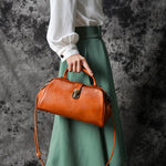 Women Doctors Bag Retro Japanese Handmade Genuine Leather Handbag