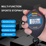 Portable Digital Timers LCD Handheld Sport Stopwatch Professional Waterproof Chronograph Timer Counter With Strap