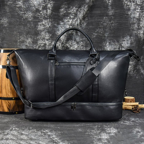 Leather Doctors Bag Unisex Duffle Bag