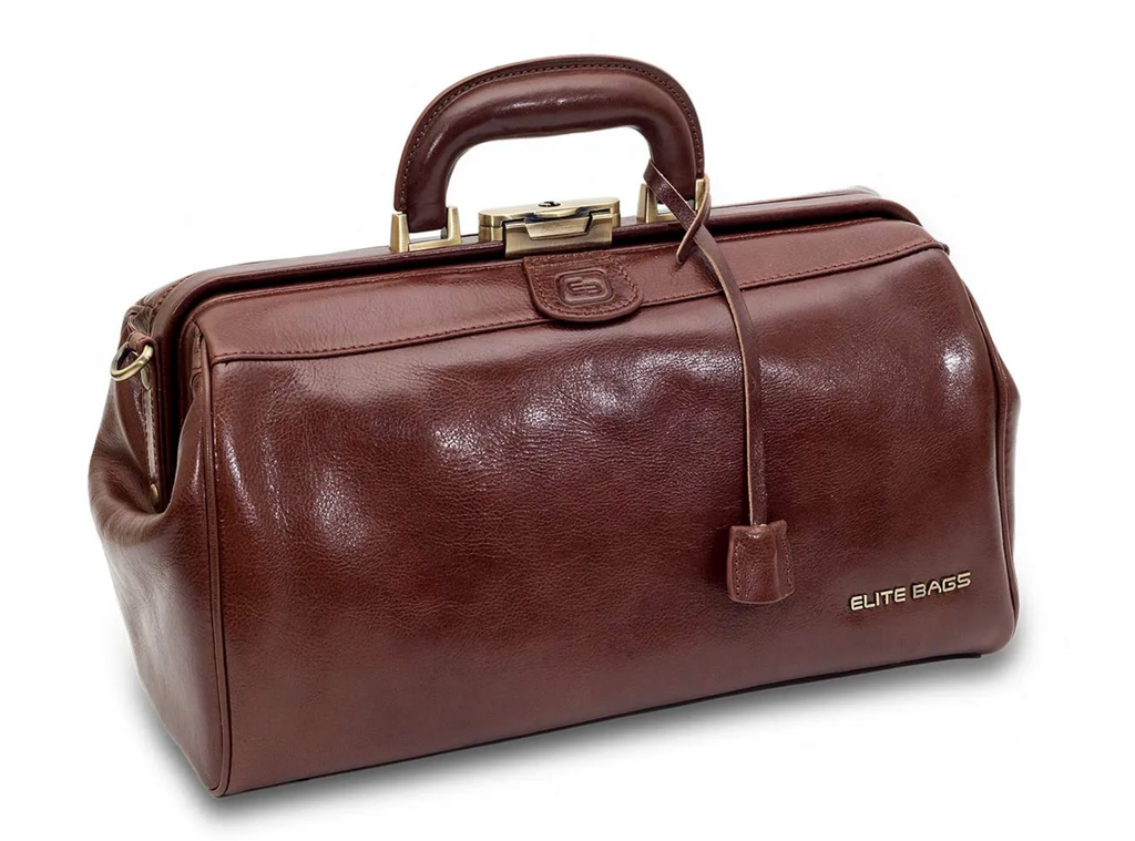 Leather Doctor Bag - DOCTOR'S - Elite Bags - Brown