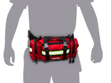 Elite Rescue Waist Bag Red Polyester Emergency Bag