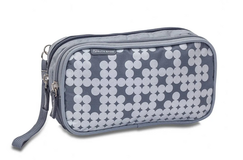 DIAS FUNNY DOTS Isothermal Toiletry Bag for Diabetics Kit Silver