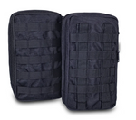 Elite POCKETS Molle Side Pouches (Pair) Black