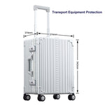 Hard Lock Medical Equipment Case Aluminium Tool Briefcase 4 Wheels Trolley